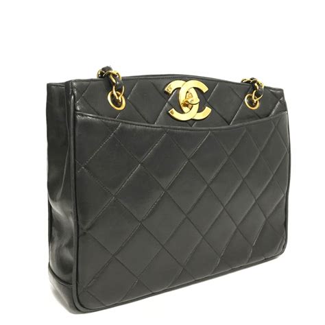 chanel shoulder bag black|chanel vintage black shoulder bag.